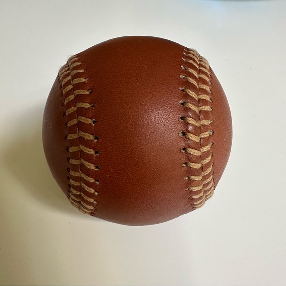 Coach Leatherware Embossed Logo Genuine Leather Baseball - British Tan - Picture 3 of 5